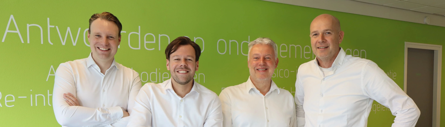 Team Yoost in Twello – Freddy Scholten, Jeroen Scholten, Herman Koerselman en Patrick Zweerman